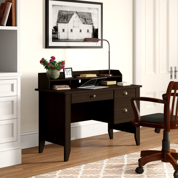 Winston Porter Braesen Executive Desk with Hutch & Reviews Wayfair Canada